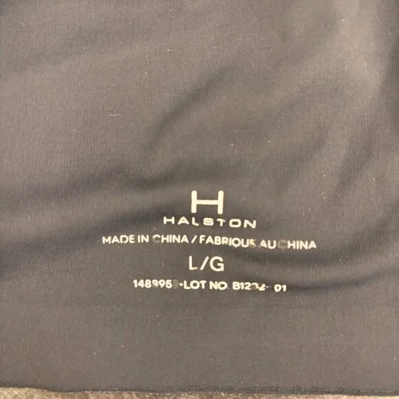 Halston Bra V Neck Size L Removable Cups - Picture 4 of 4